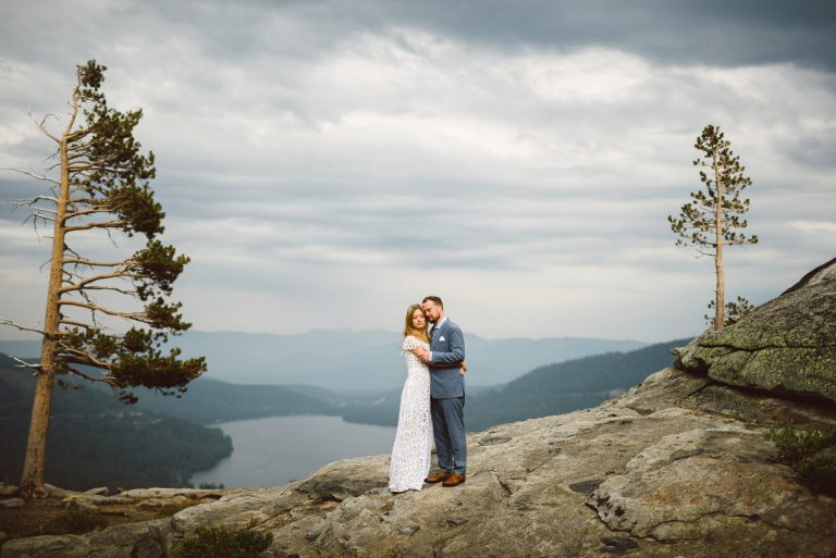 Sugar Bowl Lake Tahoe Wedding Portrait