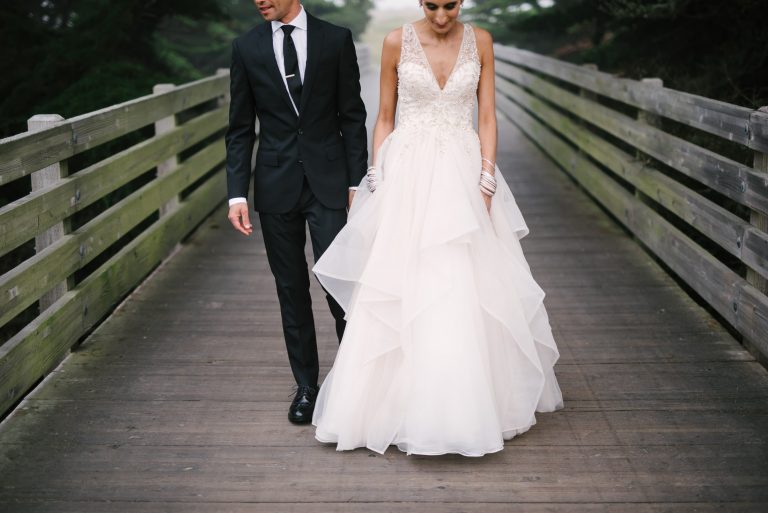 Ritz Carlton Half Moon Bay Wedding Portrait