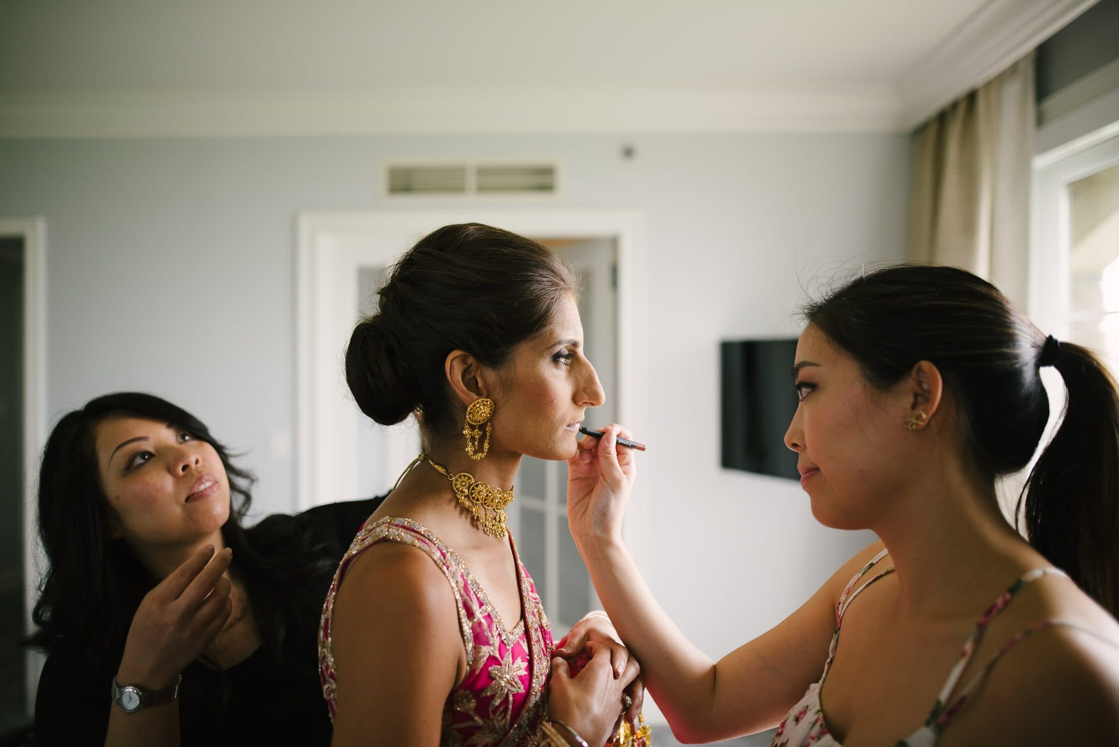 Ritz Carlton Half Moon Bay Wedding Indian Getting Ready