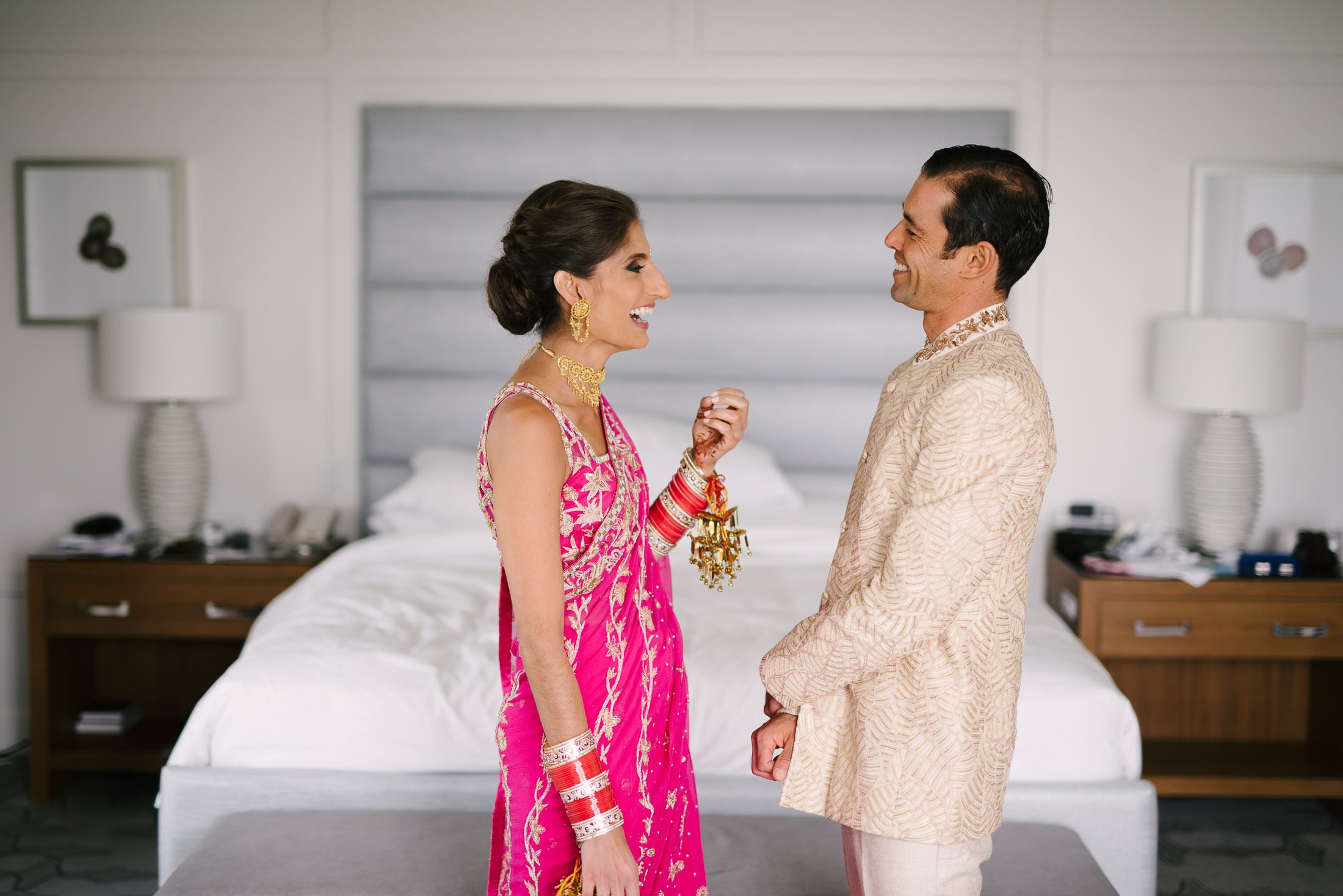 Ritz Carlton Half Moon Bay Wedding First Look