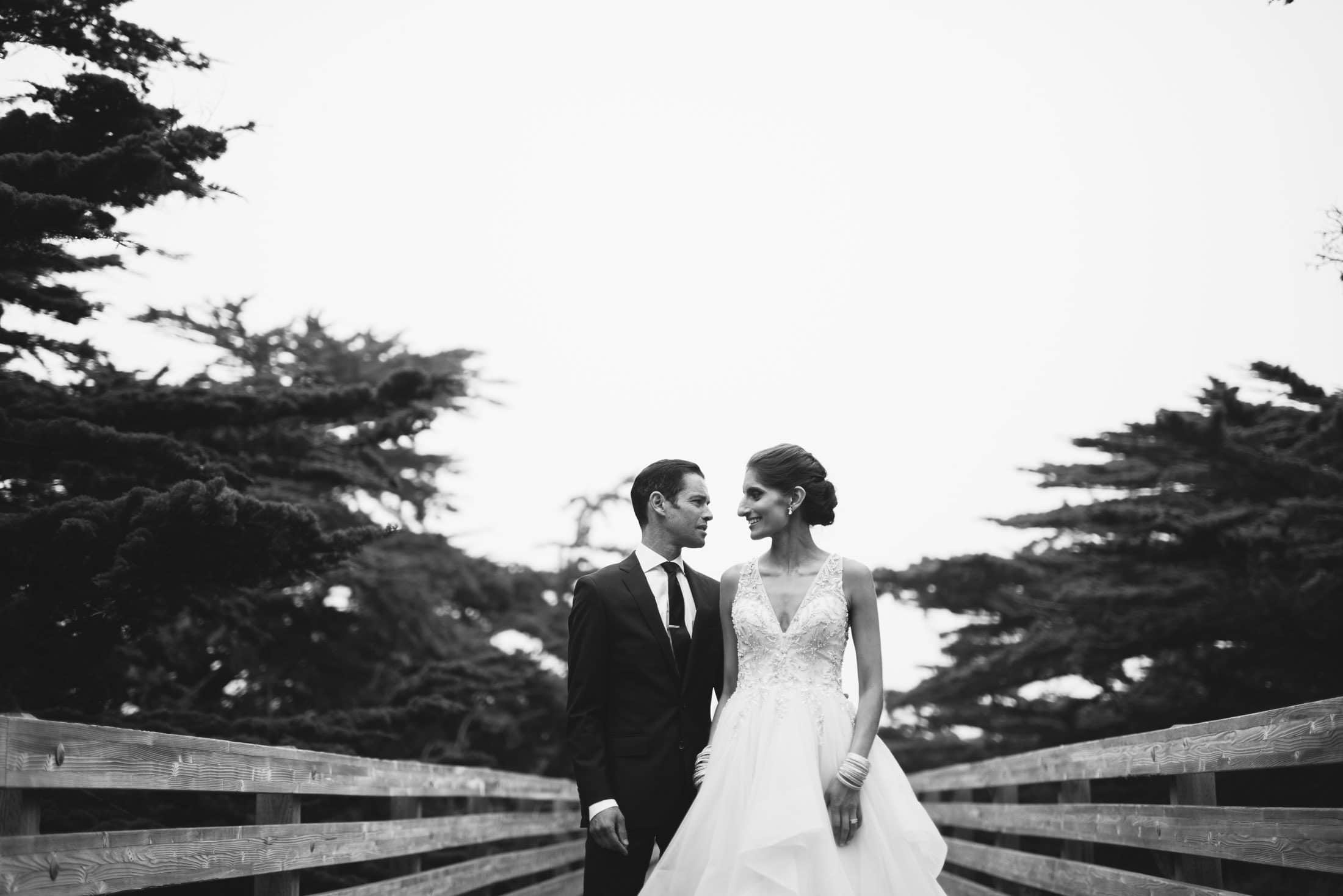 Ritz Carlton Half Moon Bay Wedding Portrait