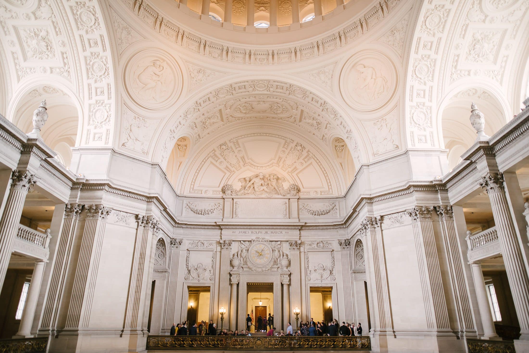 San Francisco City Hall Wedding Mayor's Balcony