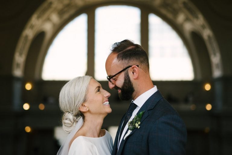 San Francisco City Hall Wedding Portrait